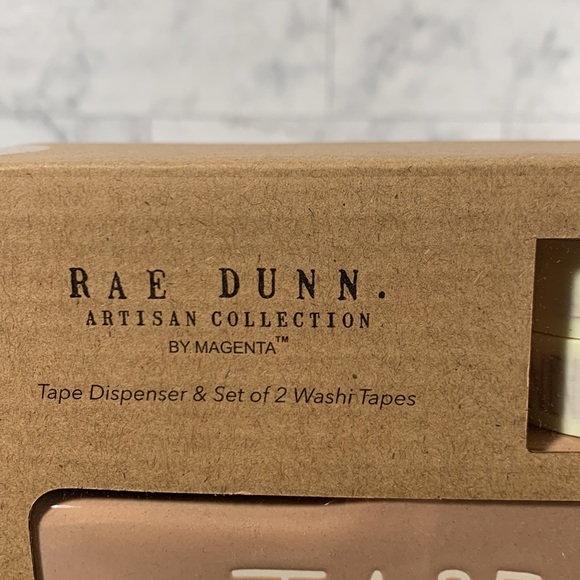 Rae Dunn TAPE dispenser and set of 2 washi tapes - Picture 4 of 4